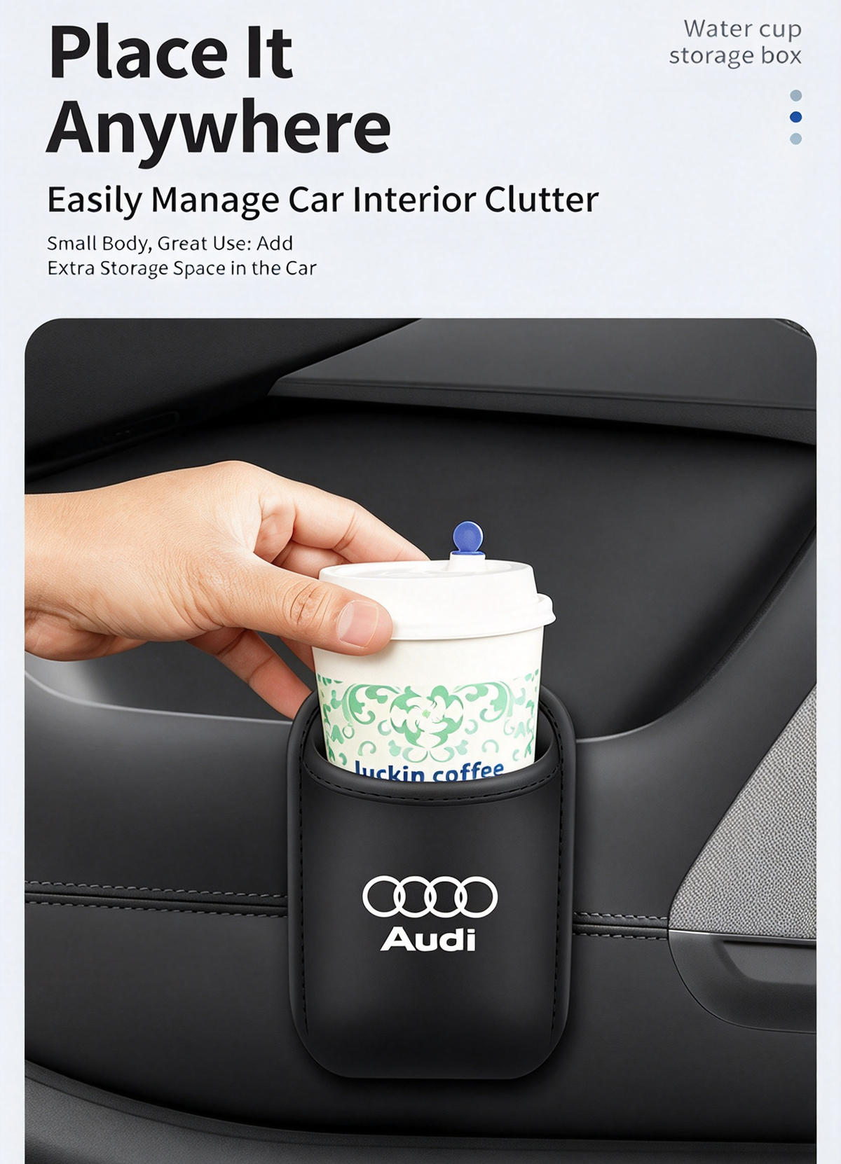 Car Multifunctional Storage Box, Car Door Cup Holder, Car Seat Back Organizer