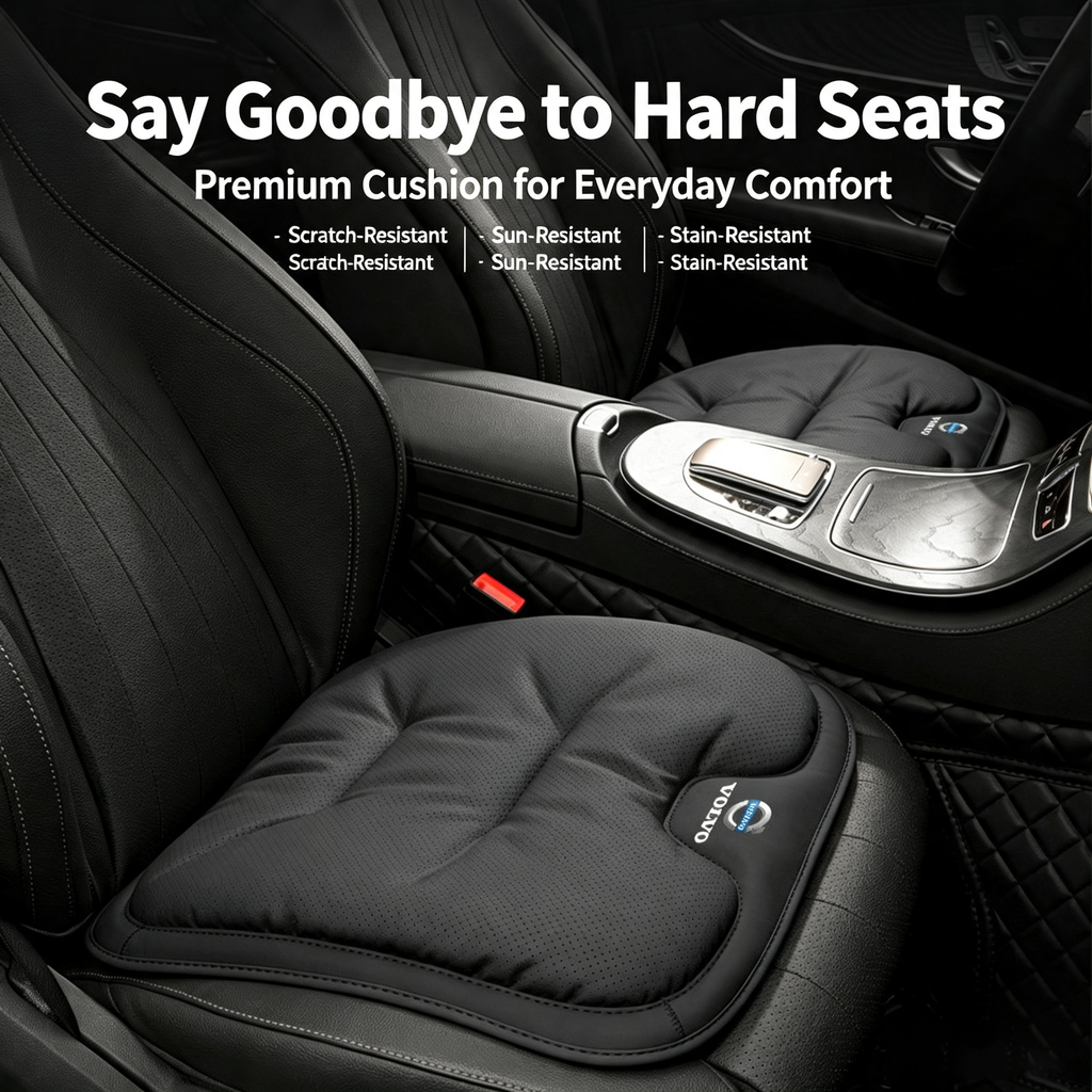 Car Seat Cushion Breathable Padded Support For Pain‑Free Driving