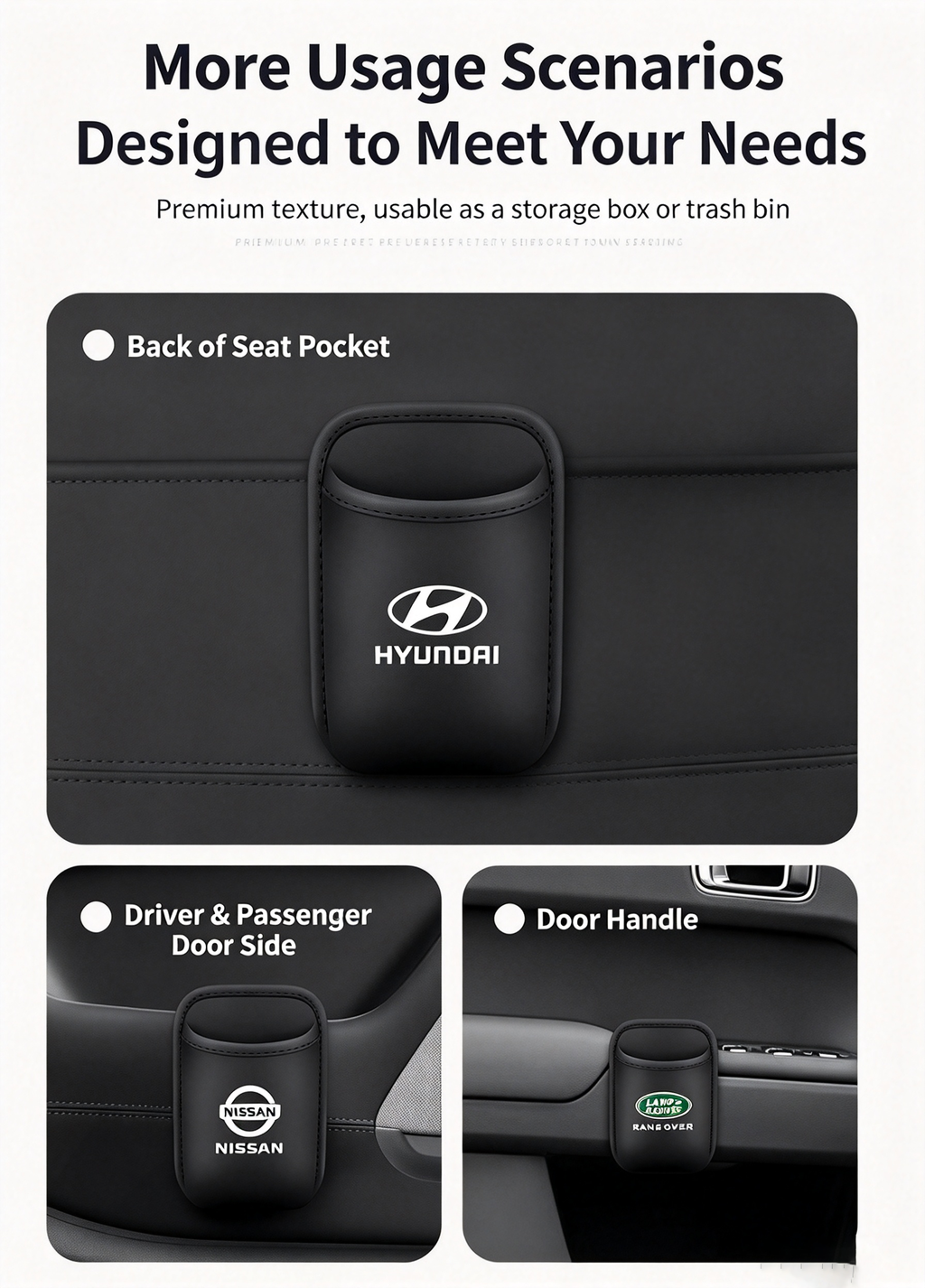 Car Multifunctional Storage Box, Car Door Cup Holder, Car Seat Back Organizer