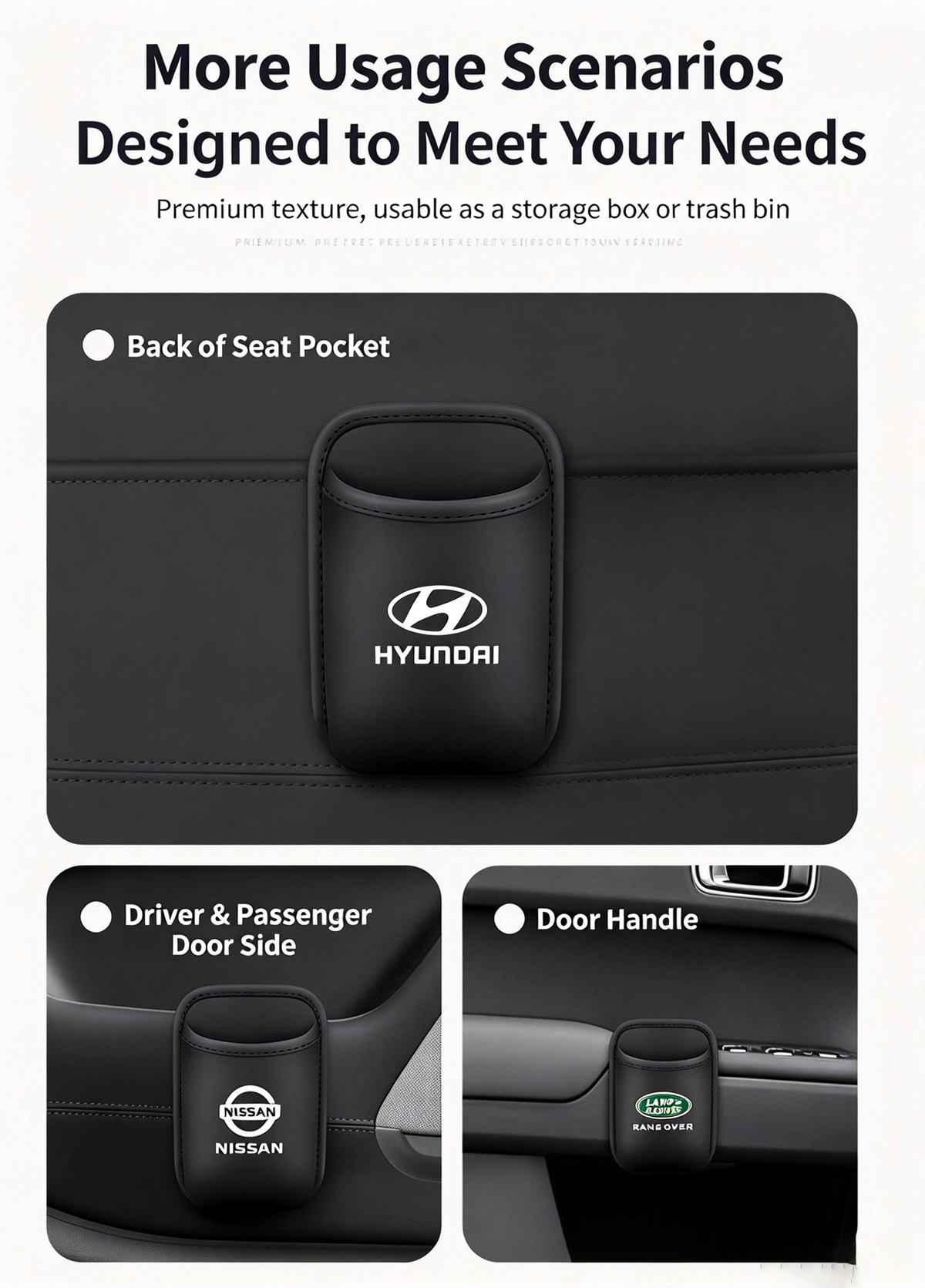 Car Multifunctional Storage Box, Car Door Cup Holder, Car Seat Back Organizer