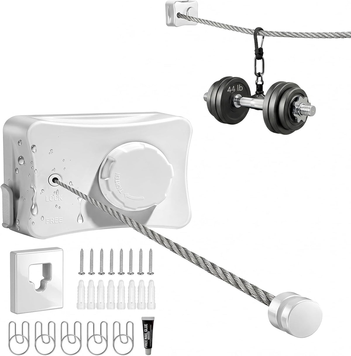 Retractable Clothesline Indoor Outdoor