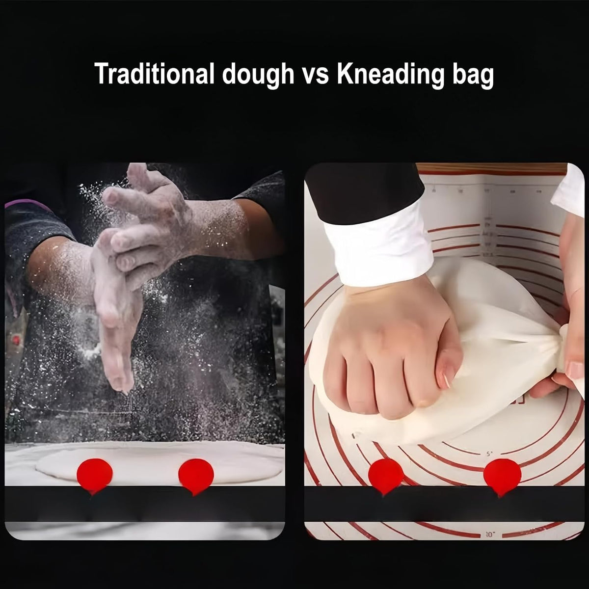 Silicone Kneading Bag, Reusable Dough Bag