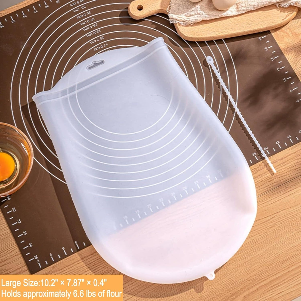 Silicone Kneading Bag, Reusable Dough Bag