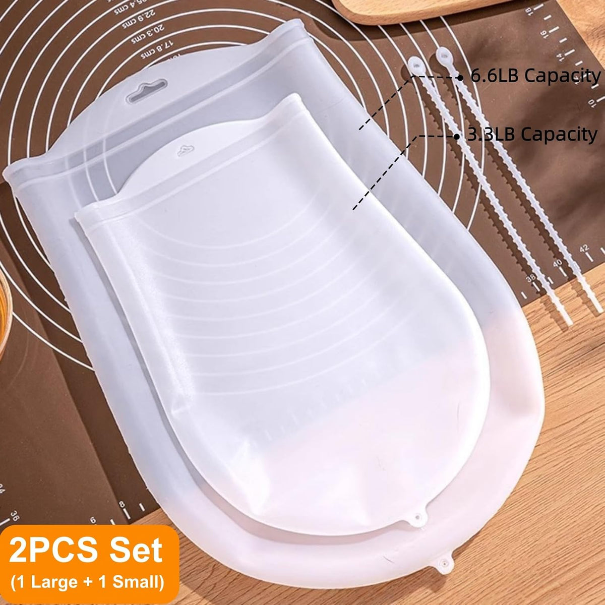 Silicone Kneading Bag, Reusable Dough Bag